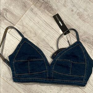 Fashion Nova Denim Bralette